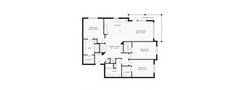 Aura High Pointe Apartments in Austin, Texas C2 Floor Plan