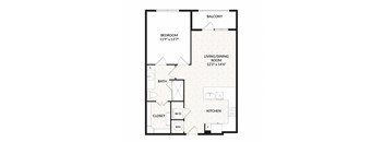 Aura Main Street New Apartments in Lewisville, Texas A3 Floor Plan