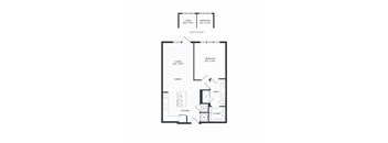 A floor plan of A4.20-4.22 with two bedrooms, a living room, a dining room, a kitchen, a bathroom, a closet, and a laundry room. A4.22 has an alternate layout with a slightly larger living room