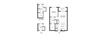 Aura Southgate A2.2 ANSI Floor Plan