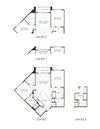 Aura at the Realm Apartments B3 B3.1 B3.2 and B3.3 Floor Plans