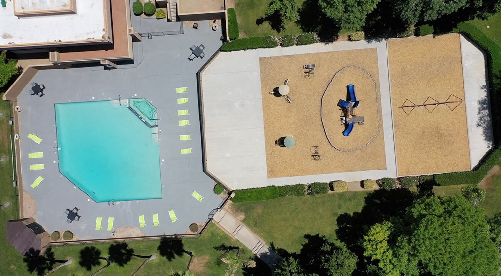 Avalon Hills Aerial View of Pool and Playground