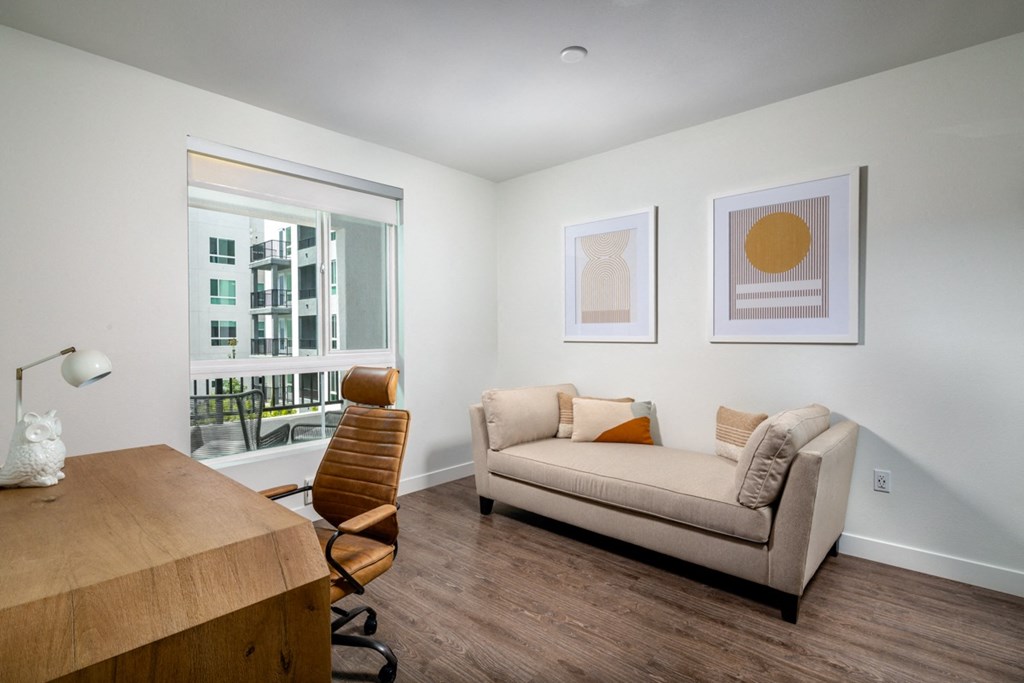 Park on First Apartments B3 Model Guest Bedroom