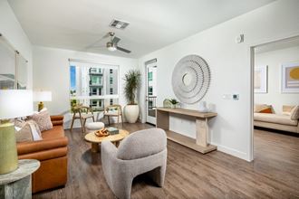Park on First Apartments Model Living Room