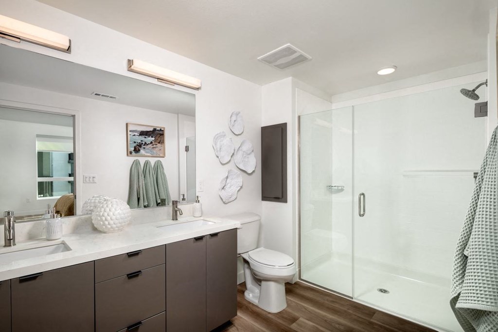 Park on First Apartments B1 Master Bathroom