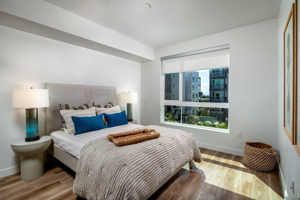 Park on First Apartments B1 Model Bedroom