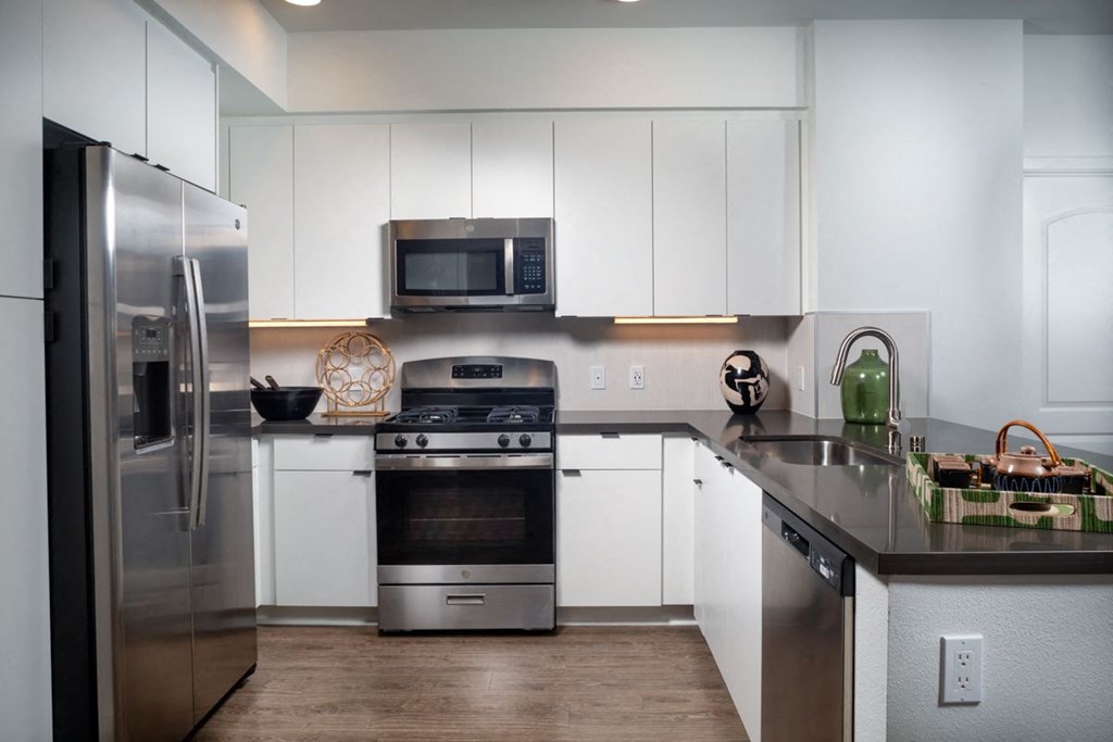 Park on First Apartments B3 Model Kitchen
