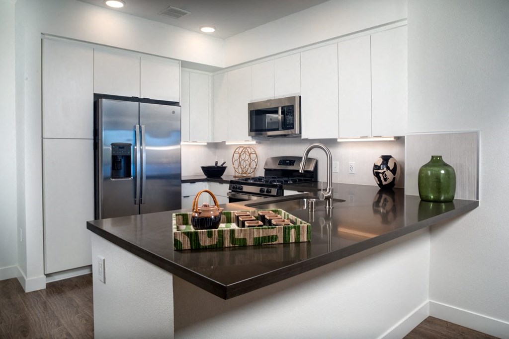 Park on First Apartments B3 Model Kitchen