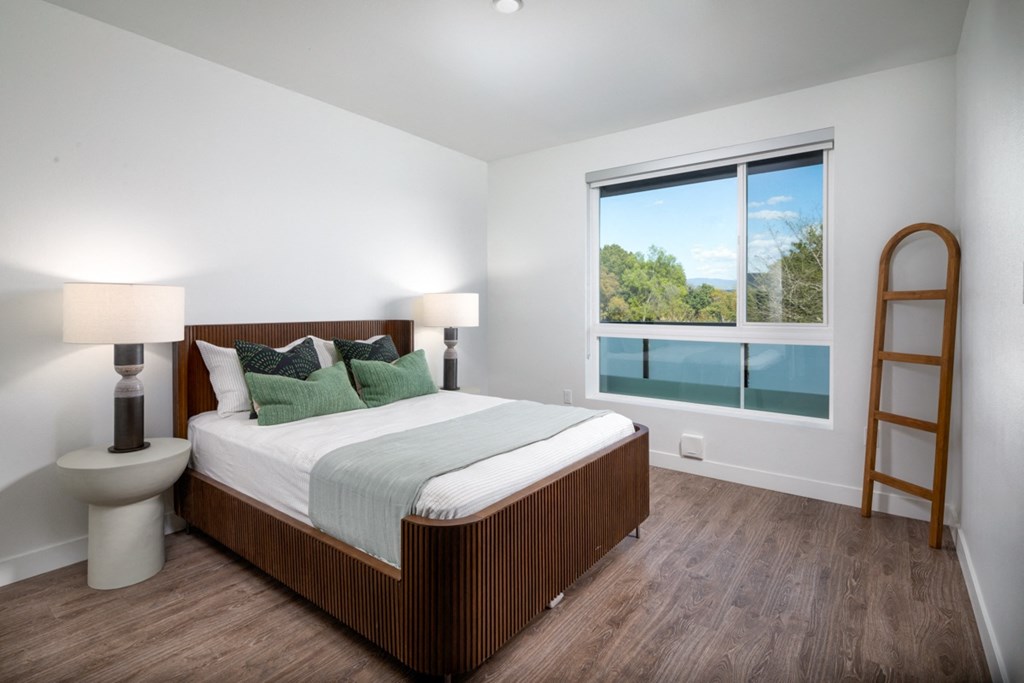 Park on First Apartments B3 Model Master Bedroom