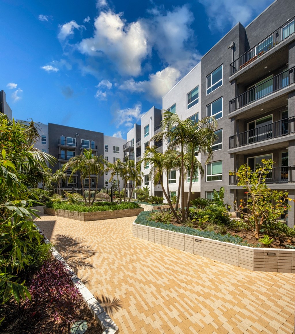 Park on First Apartments Outdoor Courtyard and Landscaping