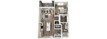 Avenue64 Luxury Apartments in O'Fallon, Missouri A1 Floor Plan