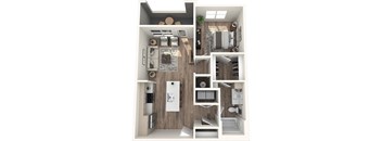 Avenue64 Luxury Apartments in O'Fallon, Missouri A1a Floor Plan