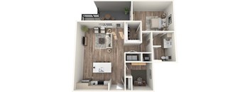 Avenue64 Luxury Apartments in O'Fallon, Missouri A2 Floor Plan