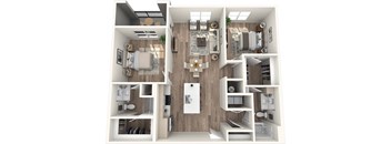 Avenue64 Luxury Apartments in O'Fallon, Missouri B1 Floor Plan