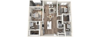 Avenue64 Luxury Apartments in O'Fallon, Missouri B1b Floor Plan