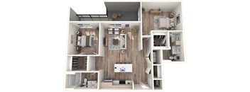Avenue64 Luxury Apartments in O'Fallon, Missouri B2 Floor Plan