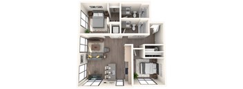 Riverline Apartments B1 Floor Plan