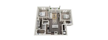 Cromwell at Plum Creek Apartments B1 Floor Plan