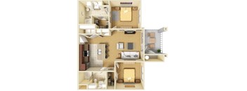 Landmark Conservancy Apartments B1 Floor Plan