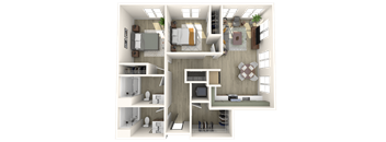 Strata B1 3D Floor Plan