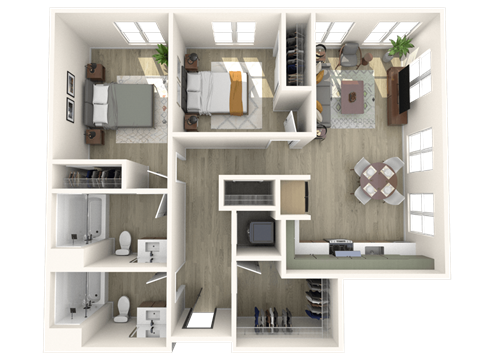 Strata B1 3D Floor Plan