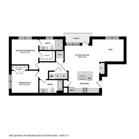 the bedroom floor plan of the residence