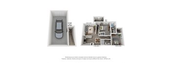 Emerson at Leander 3D Floor Plan B1