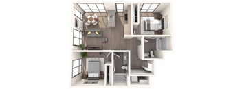 Riverline Apartments B2 Floor Plan