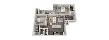 Cromwell at Plum Creek Apartments B2 Floor Plan