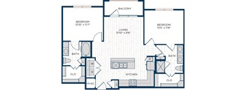 Aura Thirty2 Apartments B2 Floor Plan