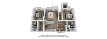 Emerson at Leander 3D Floor Plan B2