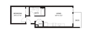Vela Apartments B2 Open Floor Plan