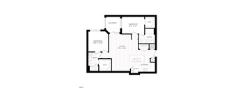 Aura 3Twenty Apartments B3 2D Floor Plan