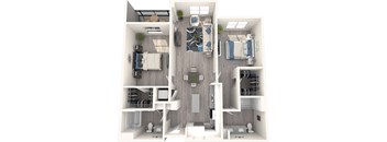 Park on First Apartments B3.1 3D Floor Plan