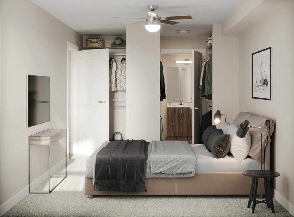 Adara SeaTac Apartments Model Bedroom