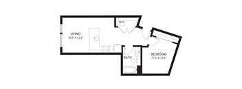 Vela Apartments B4 Open Floor Plan