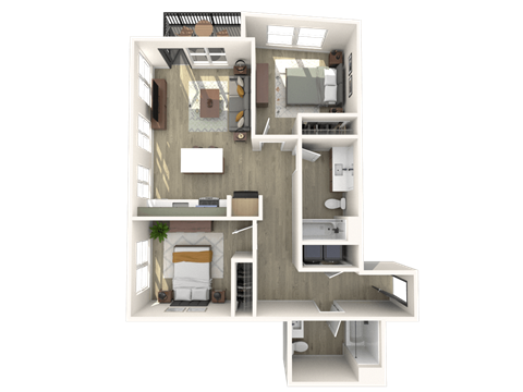 Strata B4 3D Floor Plan