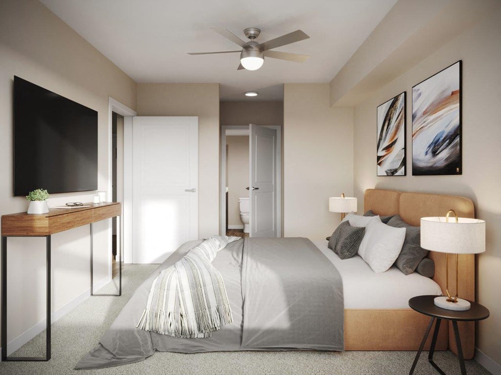 Adara SeaTac Apartments Model Bedroom