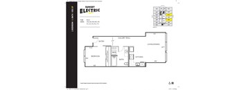 B8 Floor Plan 601 sqft