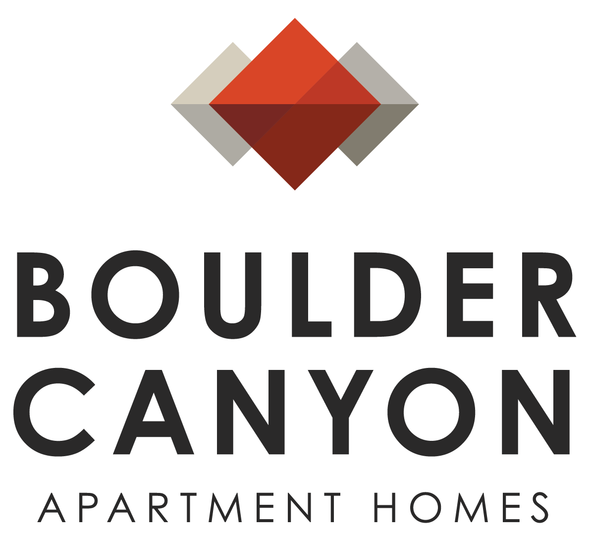 The image is a logo for Boulder Canyon Apartment Homes.