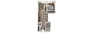 BEAM Apartments B1.1 Floor Plan