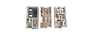 BLVD 120 Townhomes in Pleasant Grove, Utah 4 Bed 3 Bath Floor Plan