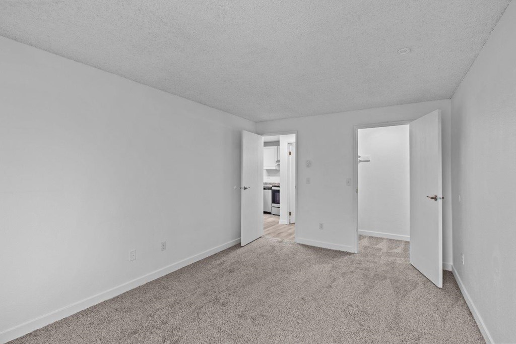 BRIX Apartments Model Bedroom with Walk-In Closet