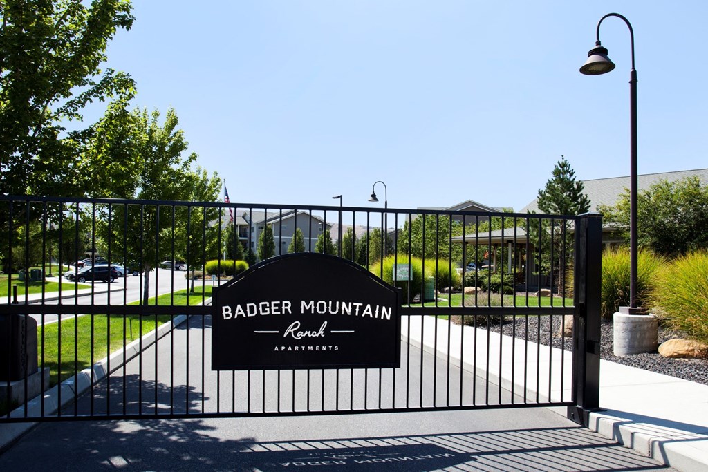 Badger Mountain Ranch Gated Entrance