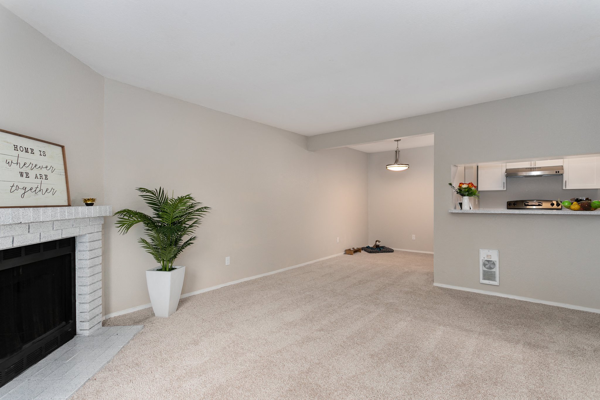 Bayview Apartment Homes Living Room Model Unit