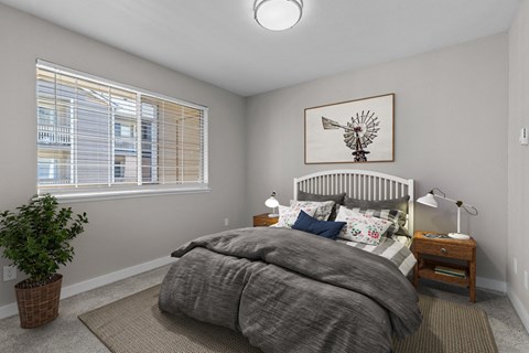 Bayview Apartment Homes in Federal Way, Washington Model Bedroom