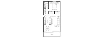 Beacon View Apartments One Bedroom Floor Plan