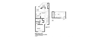 Townhomes with a View Birch with Loft Floor Plan