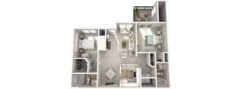 Keelers Corner Birch A 3D Floor Plan