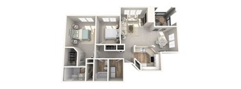 Keelers Corner Birch C 3D Floor Plan